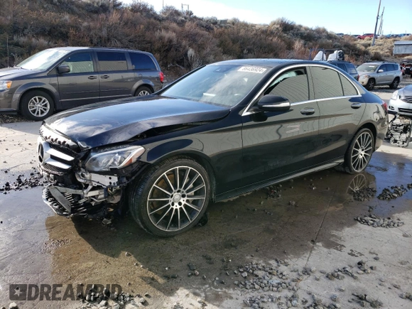 2015 Mercedes-Benz C-Class C 400 with VIN 55SWF6GB3FU016012, listed as a Copart auction lot 86436924 with 112,155 mi miles and Salvage Title. Bid and sale history available at carsss.com. Image 1.