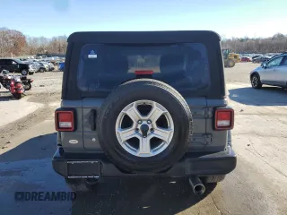 2020 Jeep Wrangler Sport S z VIN 1C4GJXAG7LW282767, wystawiony jako Copart lot #79846214 z przebiegiem 46 805 mil mil oraz Szkoda całkowita • Salvage title. Historia ofert i sprzedaży dostępna na DreamBid. Obrazek 6.