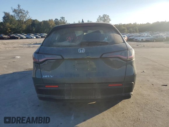 2024 Honda HR-V LX with VIN 3CZRZ1H31RM736113, listed as a Copart auction lot 75532164 with 26,928 mi miles and Salvage Title. Bid and sale history available at carsss.com. Image 6.