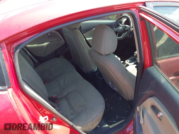 2015 Kia Rio LX with VIN KNADM4A33F6427021, listed as a IAAI auction lot 42011458 with 184,738 mi miles. Bid and sale history available at carsss.com. Image 8.