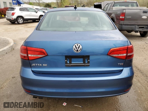 2015 Volkswagen Jetta SE with VIN 3VWD17AJXFM298414, listed as a Copart auction lot 53282975 with 69,452 mi miles and Non repairable. Bid and sale history available at DreamBid. Image 6.