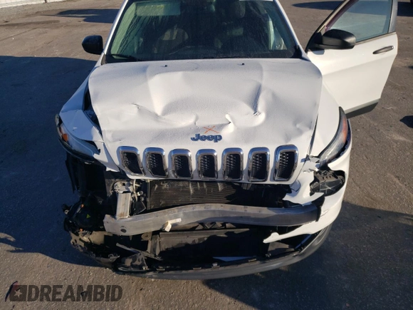 2017 Jeep Cherokee Sport z VIN 1C4PJLAS7HW548230, wystawiony jako Copart lot #81716524 z przebiegiem 84 313 mil mil oraz Szkoda całkowita • Salvage title. Historia ofert i sprzedaży dostępna na DreamBid. Obrazek 12.