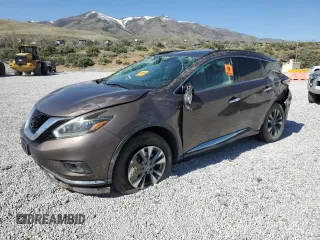 2018 Nissan Murano SV with VIN 5N1AZ2MHXJN103514, listed as a Copart auction lot 54197025 with 122,784 mi miles and Salvage title. Bid and sale history available at DreamBid. Image 1.