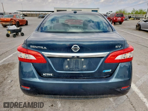 2014 Nissan Sentra SV with VIN 3N1AB7AP7EL653313, listed as a Copart auction lot 59536475 with 126,048 mi miles and Salvage title. Bid and sale history available at DreamBid. Image 6.