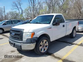 2014 Ford F-150 XL with VIN 1FTMF1CM1EKD53945, listed as a IAAI auction lot 41889789 with 296,163 mi miles and . Bid and sale history available at DreamBid. Image 2.