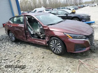2025 Nissan Altima SV with VIN 1N4BL4DV9SN310365, listed as a Copart auction lot 52677915 with 12,080 mi miles and Salvage Title. Bid and sale history available at carsss.com. Image 4.