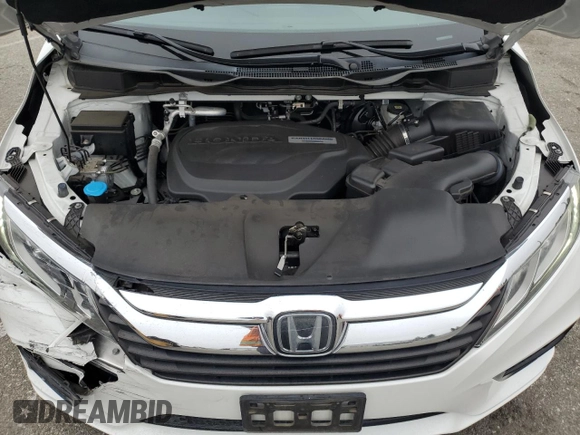 2020 Honda Odyssey EX with VIN 5FNRL6H57LB038073, listed as a Copart auction lot 54979525 with 38,114 mi miles and Salvage title. Bid and sale history available at DreamBid. Image 12.