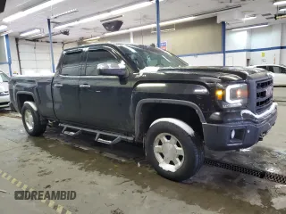 2014 GMC Sierra 1500 SLT with VIN 1GTV2VEC6EZ189661, listed as a Copart auction lot 44803975 with 212,737 mi miles and Salvage Title. Bid and sale history available at carsss.com. Image 4.