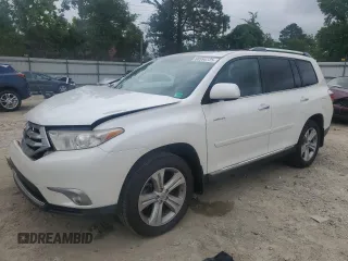 2013 Toyota Highlander Limited with VIN 5TDDK3EH7DS234151, listed as a Copart auction lot 60594725 with 98,264 mi miles and Salvage title. Bid and sale history available at DreamBid. Image 1.