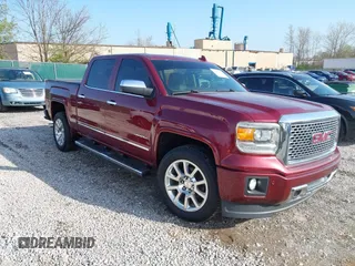 2015 GMC Sierra 1500 Denali with VIN 3GTU2WEC6FG187427, listed as a IAAI auction lot 41874355 with 166,913 mi miles. Bid and sale history available at carsss.com. Image 1.
