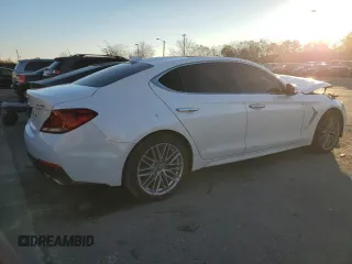 2021 Genesis G70 2.0T with VIN KMTG34LA0MU070275, listed as a Copart auction lot 74700153 with 42,441 mi miles. Bid and sale history available at carsss.com. Image 3.