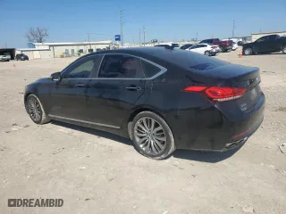 2015 Hyundai Genesis 5.0L with VIN KMHGN4JF1FU064264, listed as a Copart auction lot 45458375 with 113,715 mi miles and Salvage Title. Bid and sale history available at carsss.com. Image 2.
