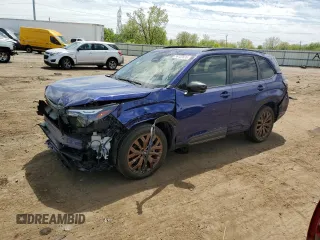 2025 Subaru Forester Special Sports with VIN JF2SLDHC7SH436615, listed as a Copart auction lot 56122635 with 2,742 mi miles and Salvage title. Bid and sale history available at DreamBid. Image 1.