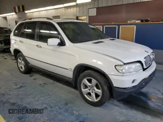 2001 BMW X5 3.0i with VIN WBAFA53531LM77837, listed as a Copart auction lot 41672225 with 185,771 mi miles and Salvage Title. Bid and sale history available at carsss.com. Image 4.