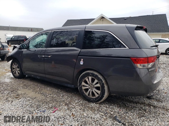 2014 Honda Odyssey EX-L with VIN 5FNRL5H67EB006410, listed as a Copart auction lot 47461745 with 133,774 mi miles and Salvage Title. Bid and sale history available at DreamBid. Image 2.