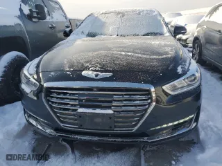 2017 Genesis G90 3.3T Premium with VIN KMHG34JA2HU032517, listed as a Copart auction lot 88543615 with 88,775 mi miles and Salvage Title. Bid and sale history available at carsss.com. Image 5.