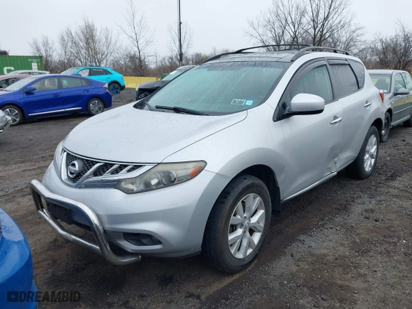 2012 Nissan Murano LE with VIN JN8AZ1MW6CW210302, listed as a IAAI auction lot 41843699 with 125,787 mi miles. Bid and sale history available at carsss.com. Image 2.