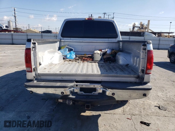 2005 Ford F-250 with VIN 1FTSW20Y35EB21950, listed as a Copart auction lot 45047195 with 190,951 mi miles and Salvage title. Bid and sale history available at DreamBid. Image 6.