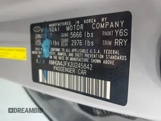 2018 Genesis G80 Ultimate with VIN KMHGN4JFXJU245842, listed as a Copart auction lot 62599064 with 9,567 mi miles and Salvage Title. Bid and sale history available at carsss.com. Image 12.