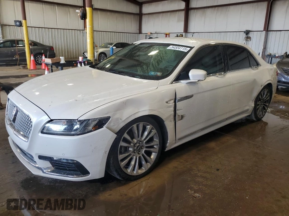 2017 Lincoln Continental Reserve with VIN 1LN6L9NP9H5600683, listed as a Copart auction lot 54504115 with 96,042 mi miles and Salvage title. Bid and sale history available at DreamBid. Image 1.