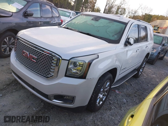 2016 GMC Yukon Denali with VIN 1GKS1CKJ5GR160124, listed as a IAAI auction lot 41580408 with 177,560 mi miles. Bid and sale history available at carsss.com. Image 2.