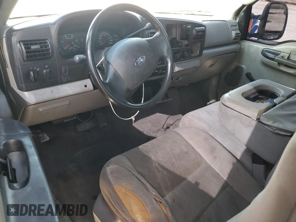 2006 Ford F-250 XL with VIN 1FTSF21P16ED54023, listed as a Copart auction lot 62515915 with 208,888 mi miles and Salvage title. Bid and sale history available at DreamBid. Image 8.