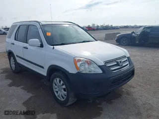 2006 Honda CR-V EX with VIN JHLRD68856C018853, listed as a IAAI auction lot 41907593 with 262,065 mi miles. Bid and sale history available at carsss.com. Image 1.