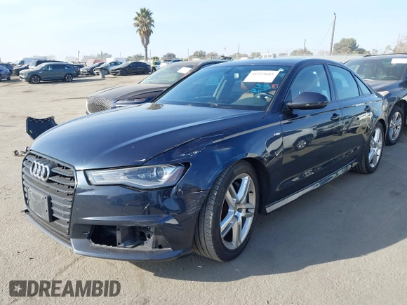 2016 Audi A6 2.0T Premium with VIN WAUCFAFC5GN186258, listed as a IAAI auction lot 41225603 with 83,817 mi miles. Bid and sale history available at carsss.com. Image 17.