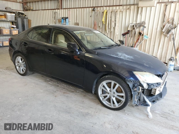 2007 Lexus IS 350 with VIN JTHBE262772010116, listed as a Copart auction lot 56351775 with 199,969 mi miles and Salvage title. Bid and sale history available at DreamBid. Image 4.