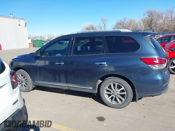 2015 Nissan Pathfinder SL with VIN 5N1AR2MMXFC707838, listed as a IAAI auction lot 41676400 with 110,804 mi miles and . Bid and sale history available at DreamBid. Image 15.