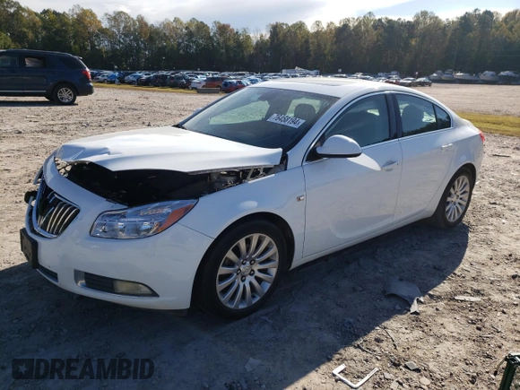 2011 Buick Regal CXL RL5 with VIN W04GT5GC2B1001046, listed as a Copart auction lot 76458194 with 245,810 mi miles and Salvage Title. Bid and sale history available at DreamBid. Image 1.