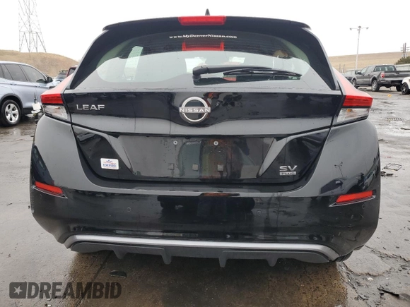 2025 Nissan LEAF SV Plus with VIN 1N4CZ1CV9SC559005, listed as a Copart auction lot 45686145 with 4,151 mi miles and Salvage Title. Bid and sale history available at carsss.com. Image 6.
