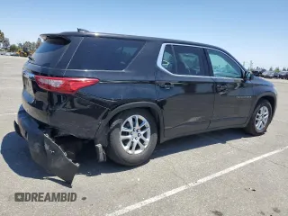 2021 Chevrolet Traverse LS with VIN 1GNERFKWXMJ242575, listed as a Copart auction lot 57480565 with 105,810 mi miles and Salvage title. Bid and sale history available at DreamBid. Image 3.