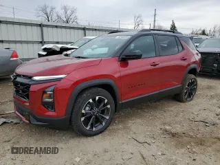 2025 Chevrolet Equinox AWD RS z VIN 3GNAXTEGXSL259454, wystawiony jako Copart lot #52596955 z przebiegiem 1 009 mil mil oraz Szkoda całkowita • Salvage title. Historia ofert i sprzedaży dostępna na DreamBid. Obrazek 1.