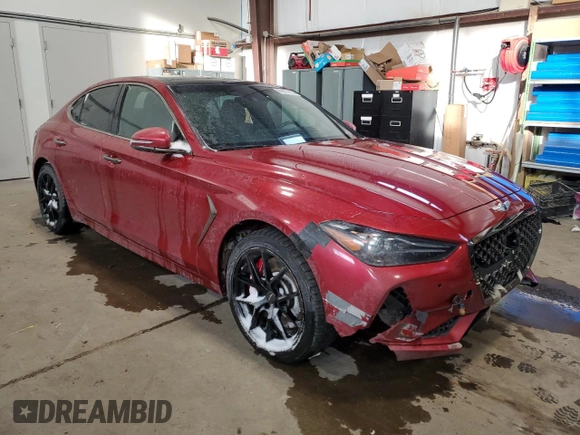 2021 Genesis G70 3.3T with VIN KMTG74LE9MU066040, listed as a Copart auction lot 89327485 with 69,315 mi miles and Clean Title. Bid and sale history available at carsss.com. Image 4.