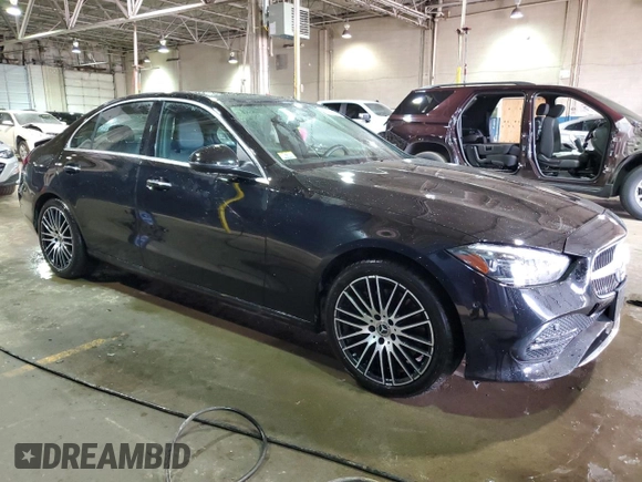 2024 Mercedes-Benz C 300 with VIN W1KAF4GB1RR219713, listed as a Copart auction lot 52940525 with 23,832 mi miles and Clean Title. Bid and sale history available at carsss.com. Image 4.