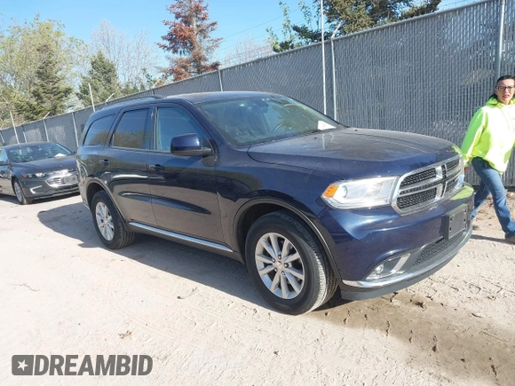 2015 Dodge Durango SXT with VIN 1C4RDJAG3FC870183, listed as a IAAI auction lot 42223579 with 66,547 mi miles and . Bid and sale history available at DreamBid. Image 1.
