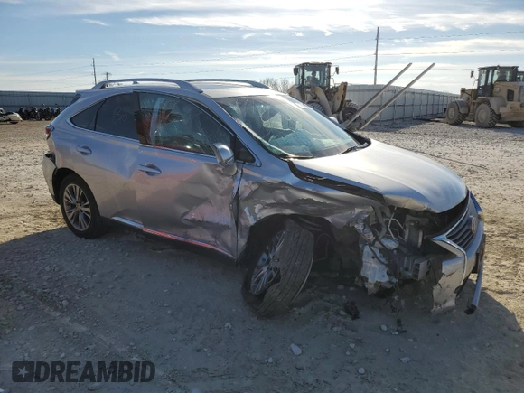 2013 Lexus RX 350 with VIN JTJBK1BA4D2034593, listed as a Copart auction lot 87593175 with 160,636 mi miles and Salvage Title. Bid and sale history available at carsss.com. Image 4.