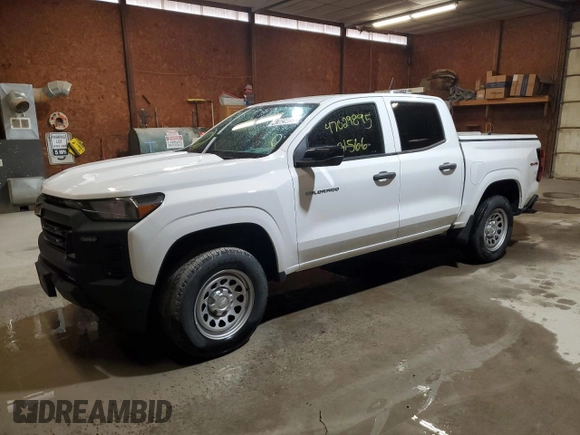 2023 Chevrolet Colorado 4WD Work Truck with VIN 1GCGTBEC2P1205358, listed as a Copart auction lot 47029895 with 31,566 mi miles and Clean title. Bid and sale history available at DreamBid. Image 1.