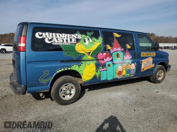 2006 Chevrolet Express Passenger with VIN 1GAHG39U261200900, listed as a Copart auction lot 81040404 with 68,221 mi miles and Salvage title. Bid and sale history available at DreamBid. Image 3.