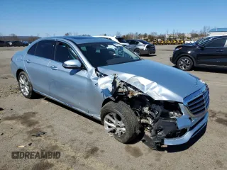 2018 Mercedes-Benz E with VIN WDDZF4KB0JA308167, listed as a Copart auction lot 49992405 with Not Provided miles and Salvage Title. Bid and sale history available at carsss.com. Image 4.