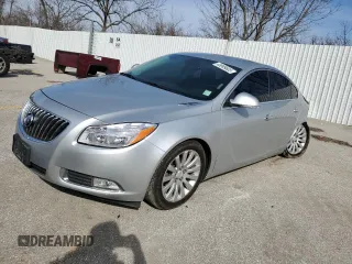 2012 Buick Regal Premium 1 with VIN 2G4GS5EK1C9126163, listed as a Copart auction lot 43999665 with 119,639 mi miles and Salvage Title. Bid and sale history available at carsss.com. Image 1.