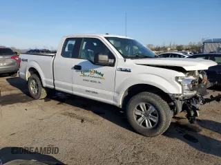 2018 Ford F-150 XL with VIN 1FTEX1EB3JFD18291, listed as a Copart auction lot 53723435 with 0 mi miles and Salvage Title. Bid and sale history available at carsss.com. Image 4.