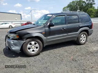 2002 Mazda Tribute LX with VIN 4F2CU09182KM28600, listed as a Copart auction lot 62314004 with 108,048 mi miles and Salvage Title. Bid and sale history available at carsss.com. Image 1.