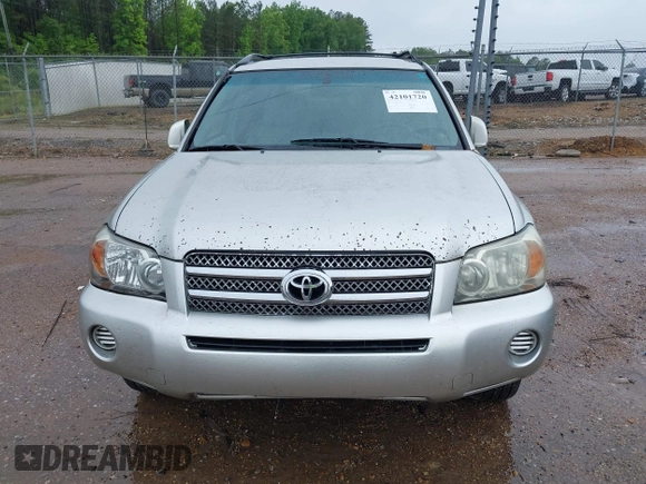 2007 Toyota Highlander Hybrid with VIN JTEGW21A270020336, listed as a IAAI auction lot 42101720 with 206,279 mi miles. Bid and sale history available at carsss.com. Image 6.