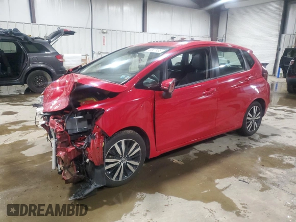 2018 Honda Fit EX-L with VIN 3HGGK5H9XJM700455, listed as a Copart auction lot 49507485 with 38,018 mi miles and Salvage Title. Bid and sale history available at carsss.com. Image 1.