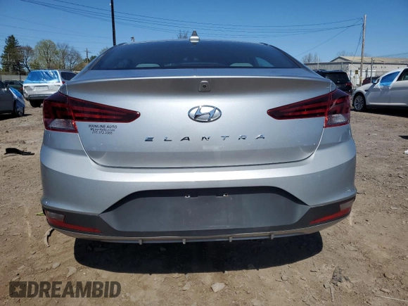 2020 Hyundai Elantra SEL with VIN 5NPD84LF0LH624860, listed as a Copart auction lot 52351165 with 65,460 mi miles and Salvage Title. Bid and sale history available at DreamBid. Image 6.