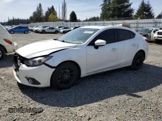 2016 Mazda Mazda3 i Grand Touring with VIN JM1BM1X71G1299721, listed as a Copart auction lot 50304155 with 83,087 mi miles and Salvage Title. Bid and sale history available at carsss.com. Image 1.
