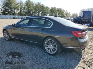 2017 BMW 7 Series 740i xDrive with VIN WBA7E4C59HGU99914, listed as a Copart auction lot 45283743 with 108,388 mi miles. Bid and sale history available at carsss.com. Image 2.