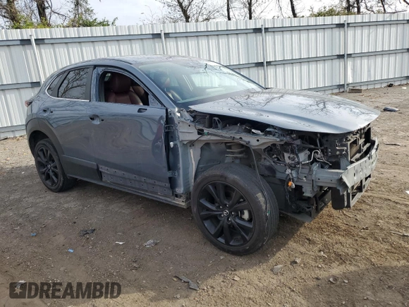 2022 Mazda CX-30 S Preferred with VIN 3MVDMBCL7NM400941, listed as a Copart auction lot 77876364 with 66,031 mi miles and Salvage Title. Bid and sale history available at carsss.com. Image 4.
